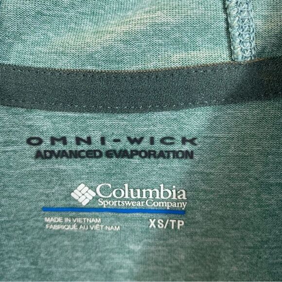 Ladies Columbia Mint Green Omni-Wick Hooded Long Sleeved Shirt XS - Picture 10 of 10